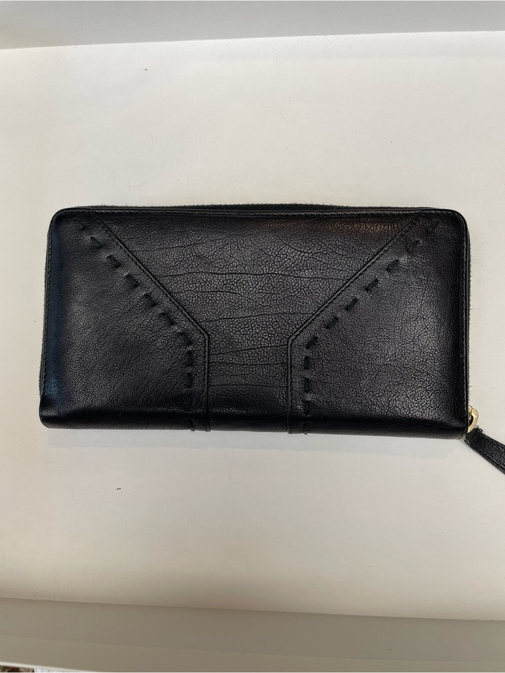 YSL vintage Muse Classic Black Leather Wallet all inclusive EUC $1599 msrp w/COA - Picture 3 of 13